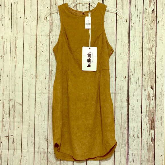 LF Dresses & Skirts - LF Indikah Suede - Like  Mini Dress